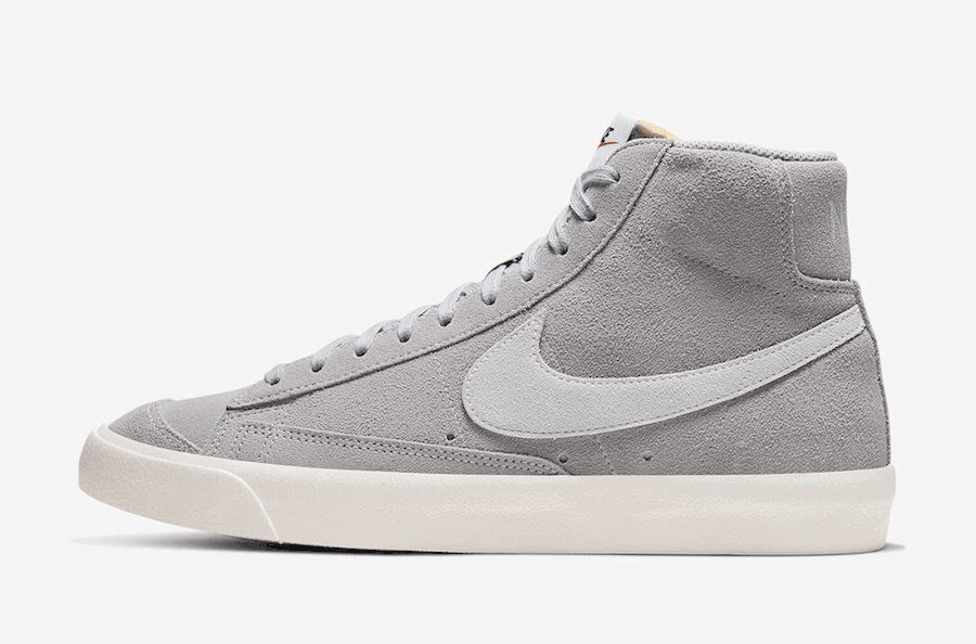 Wolf Grey Suede Dresses this Nike Blazer Mid ‘77