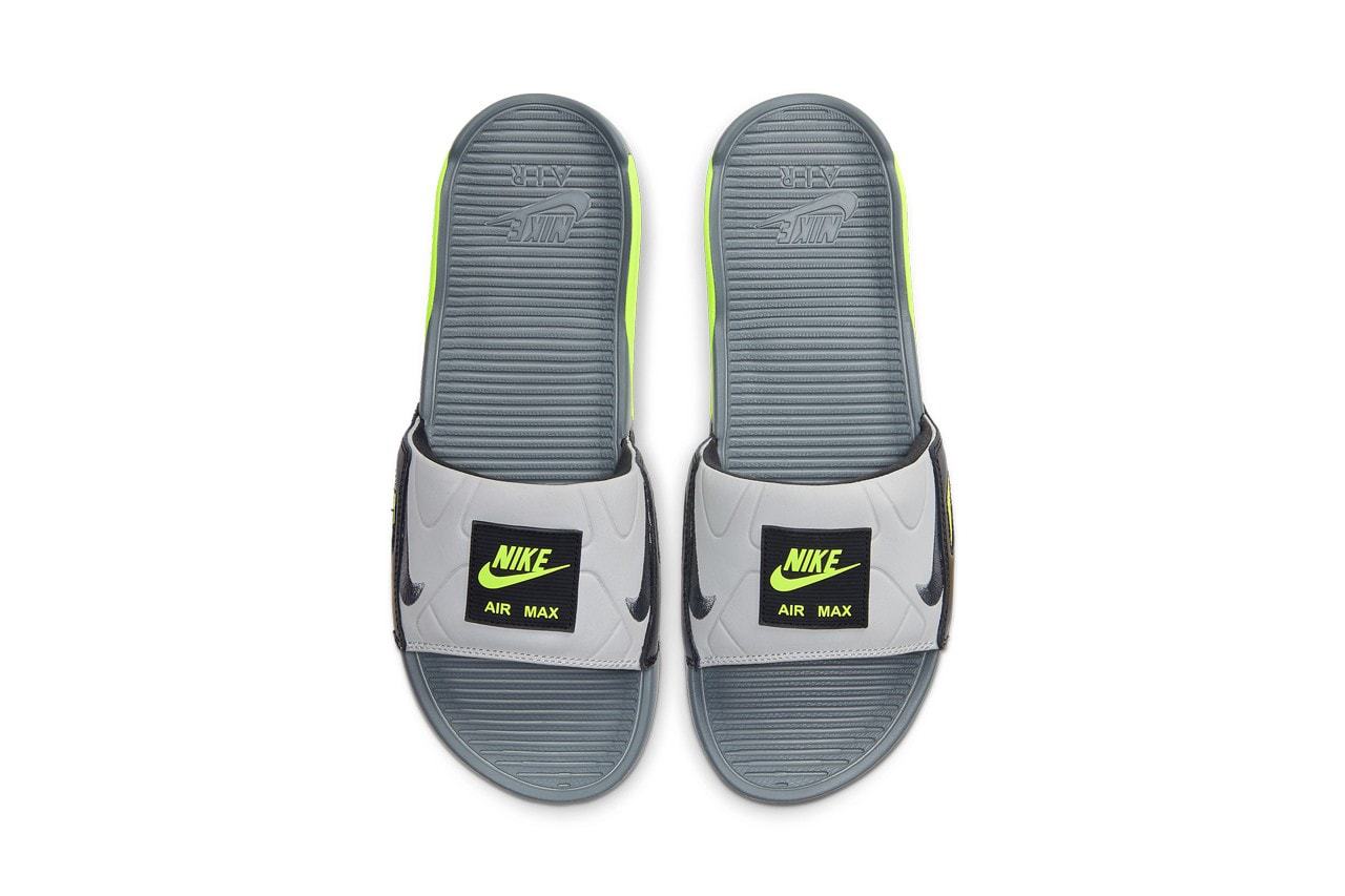 Nike Air Max 90 Slide Sandal Grey Volt BQ4635-001