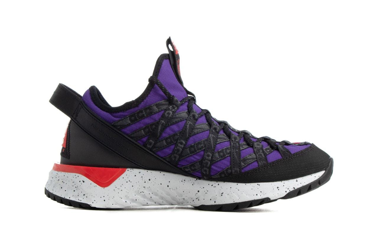Nike Acg React Terra Gobe Volt University Gold Red Purple Colorblock