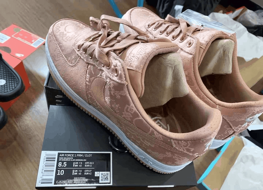 Official Images of the Clot x Nike Air Force 1 “Rose Gold”
