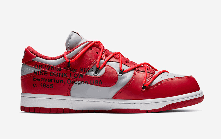 Off-White x Nike Dunk Low "University Red"