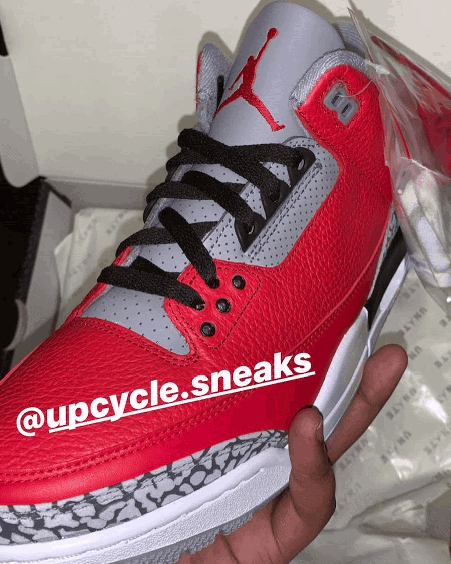 Air Jordan 3 Red Cement 2020