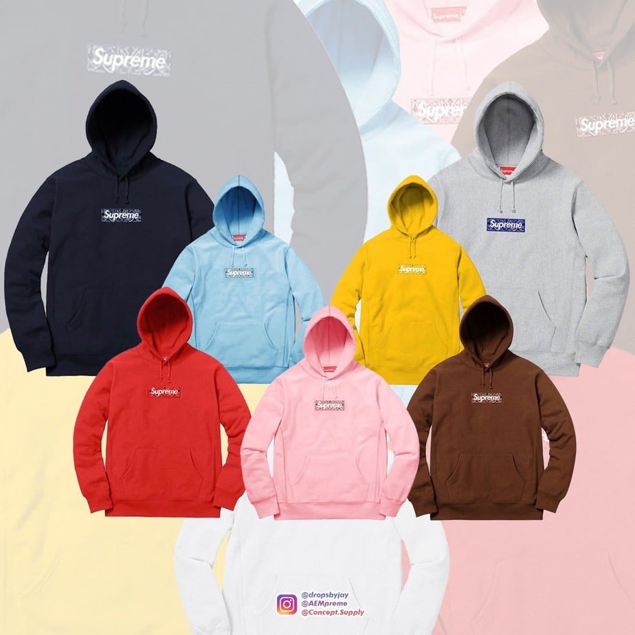 Bandanna Box Logo Hoodies