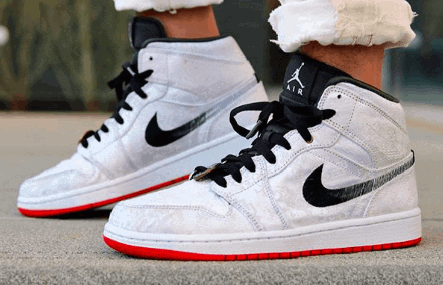 CLOT x Air Jordan 1 Mid "fearless"