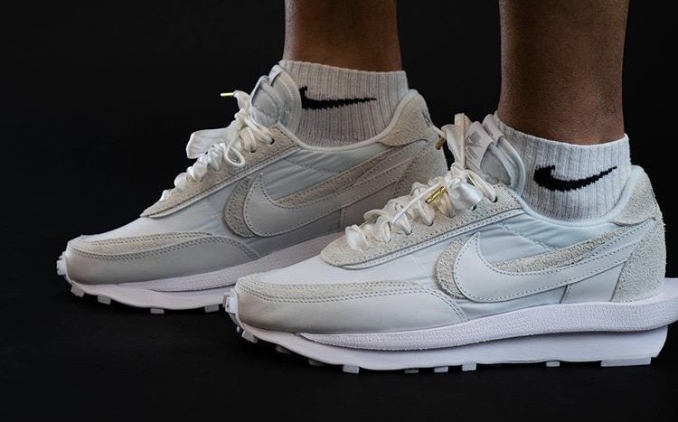 sacai x Nike LDWaffle "White Nylon"