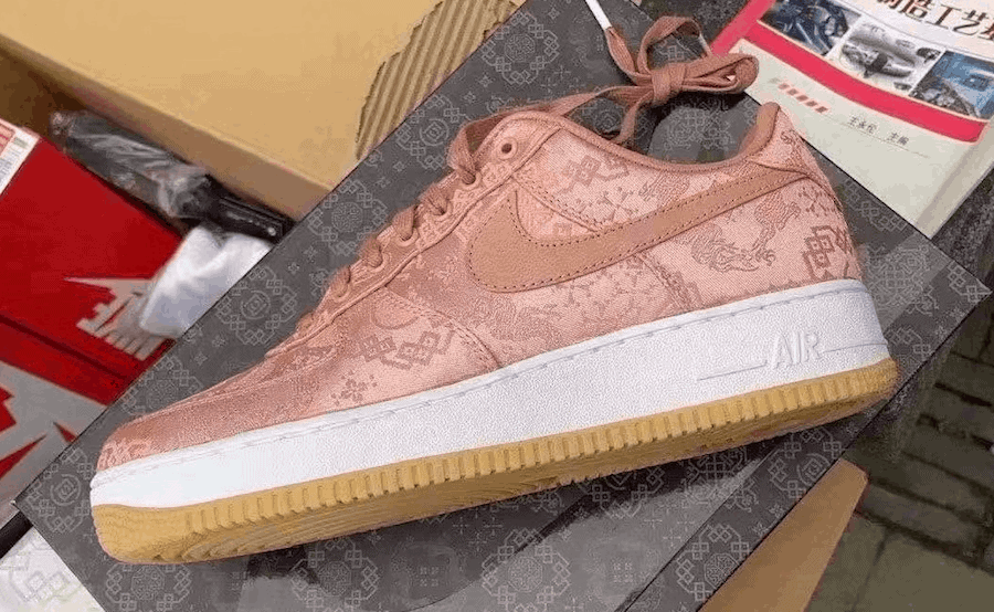 CLOT Nike Air Force 1 Rose Gold