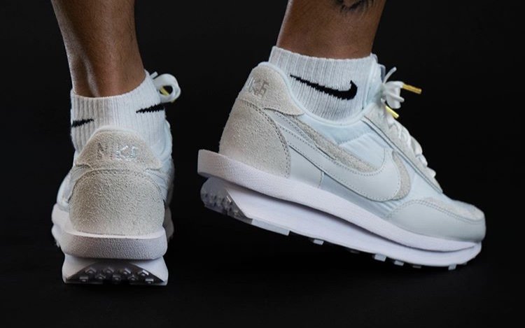 sacai x Nike LDWaffle "White Nylon"