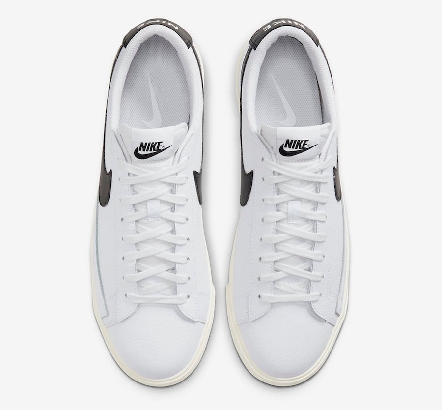 Nike Blazer Low Leather White Black CI6377-101