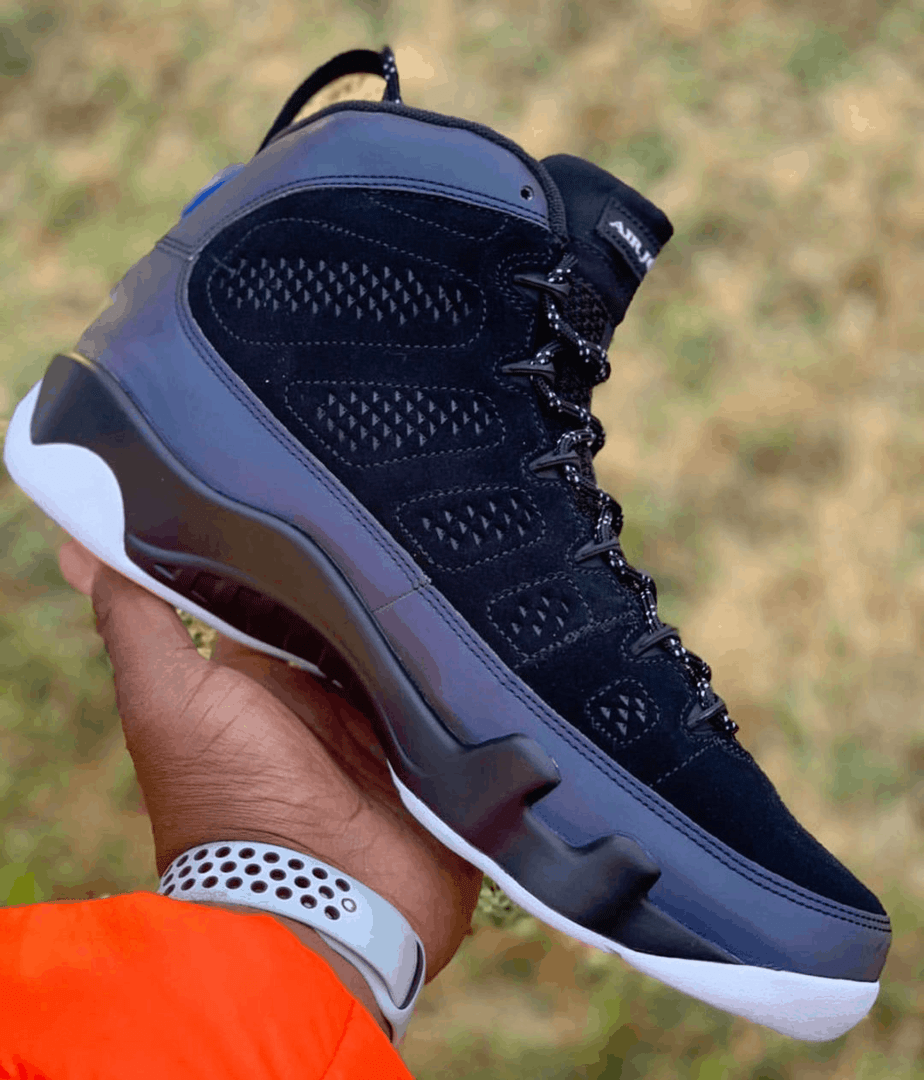 Air Jordan 9 “Racer Blue” Boasts a Reflective Upper