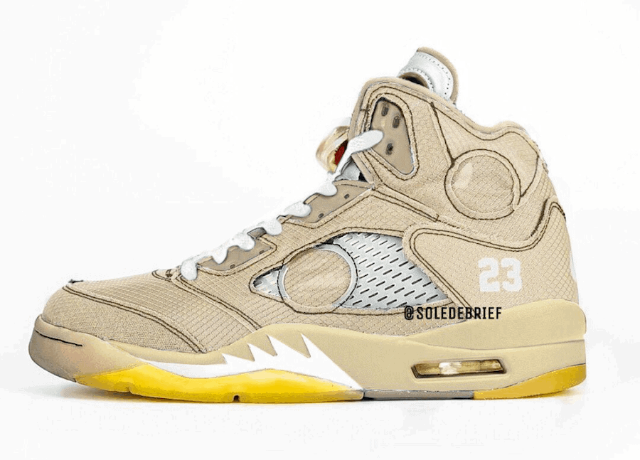 Off-White X Air Jordan 5 “cream”