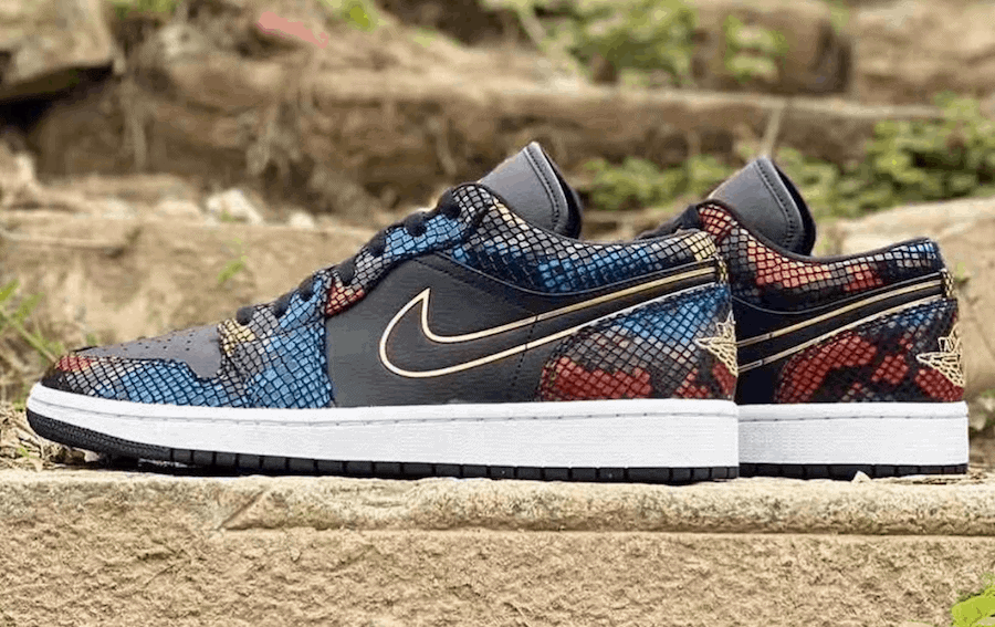 Air Jordan 1 Low “Multicolored Snakeskin”