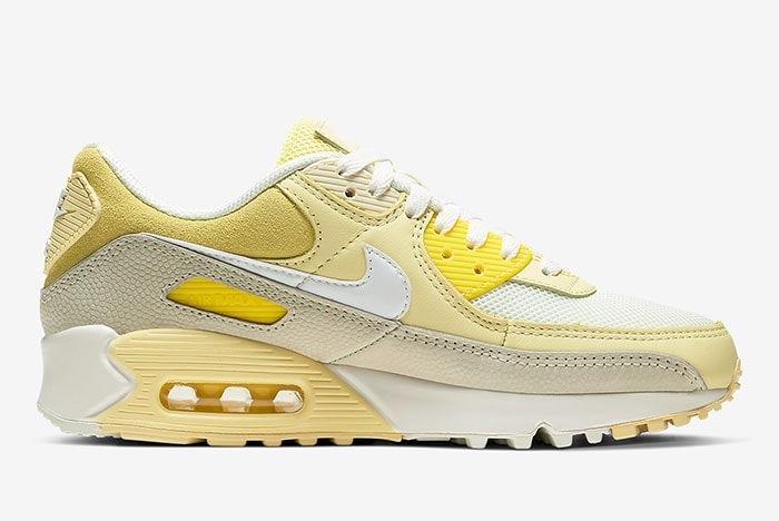 Nike Air Max 90 Lemon CW2654-700 Lateral Side Shot