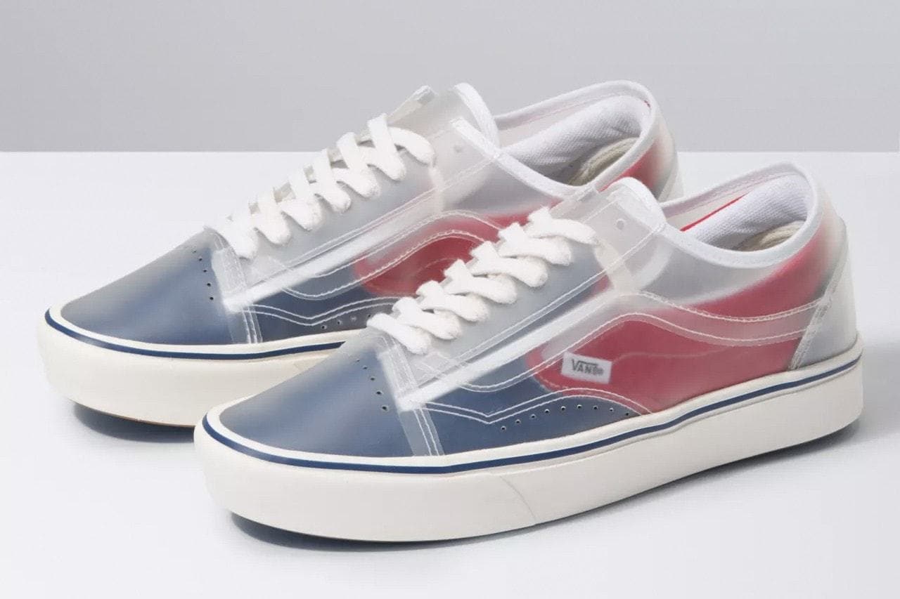 Vans Slip Skool Checkerboard Canvas True Navy Red Slip On Old Skool Hybrid