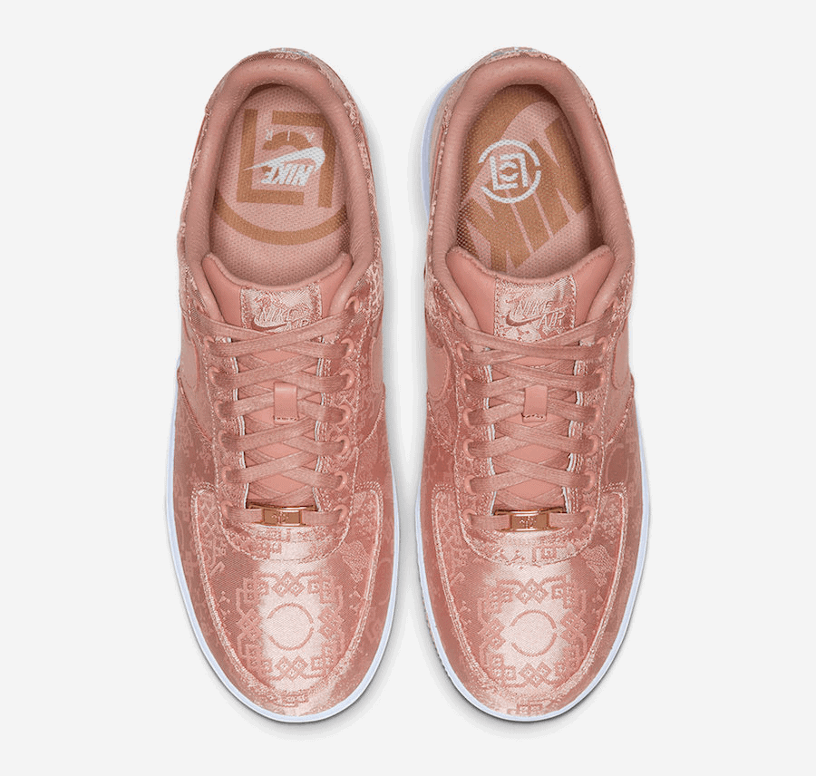 Official Images of the Clot x Nike Air Force 1 “Rose Gold”