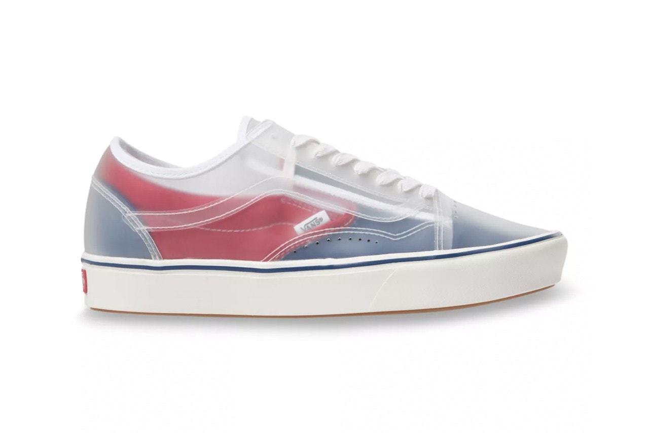 Vans Slip Skool Checkerboard Canvas True Navy Red Slip On Old Skool Hybrid