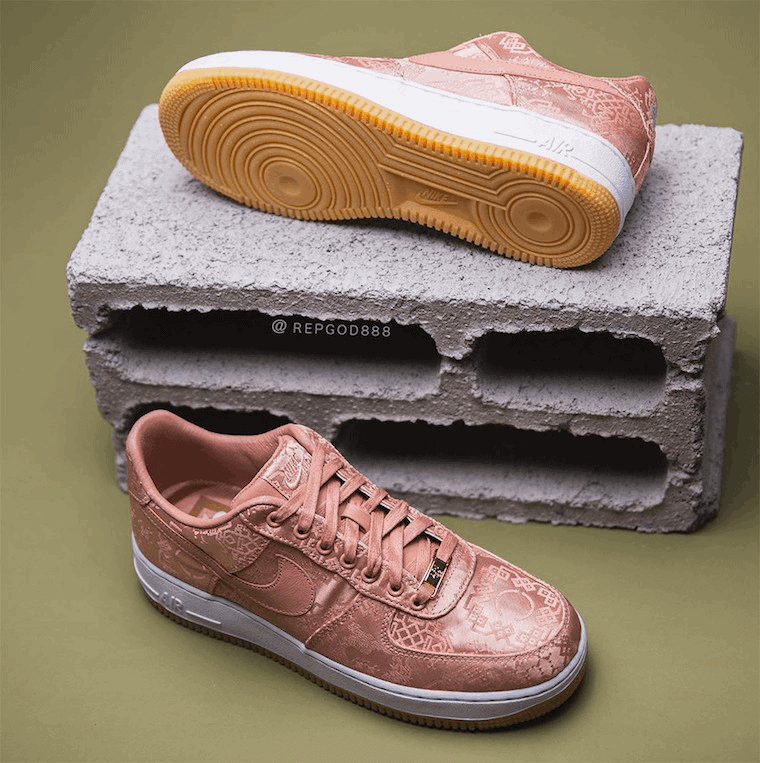 Official Images of the Clot x Nike Air Force 1 “Rose Gold”