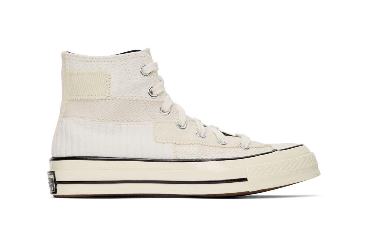 Converse Patchwork Chuck 70 High Sneakers Green Off-White