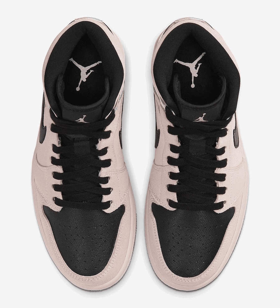 Iridescent Heels Shine on this Air Jordan 1 Mid