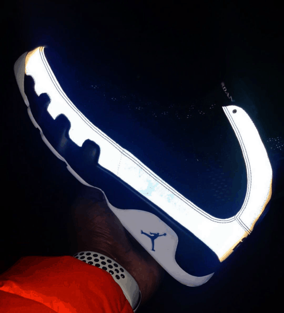 Air Jordan 9 “Racer Blue” Boasts a Reflective Upper