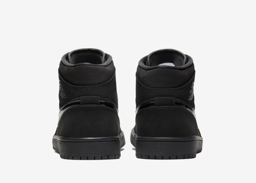 A Triple Black Air Jordan 1 Mid Just Dropped