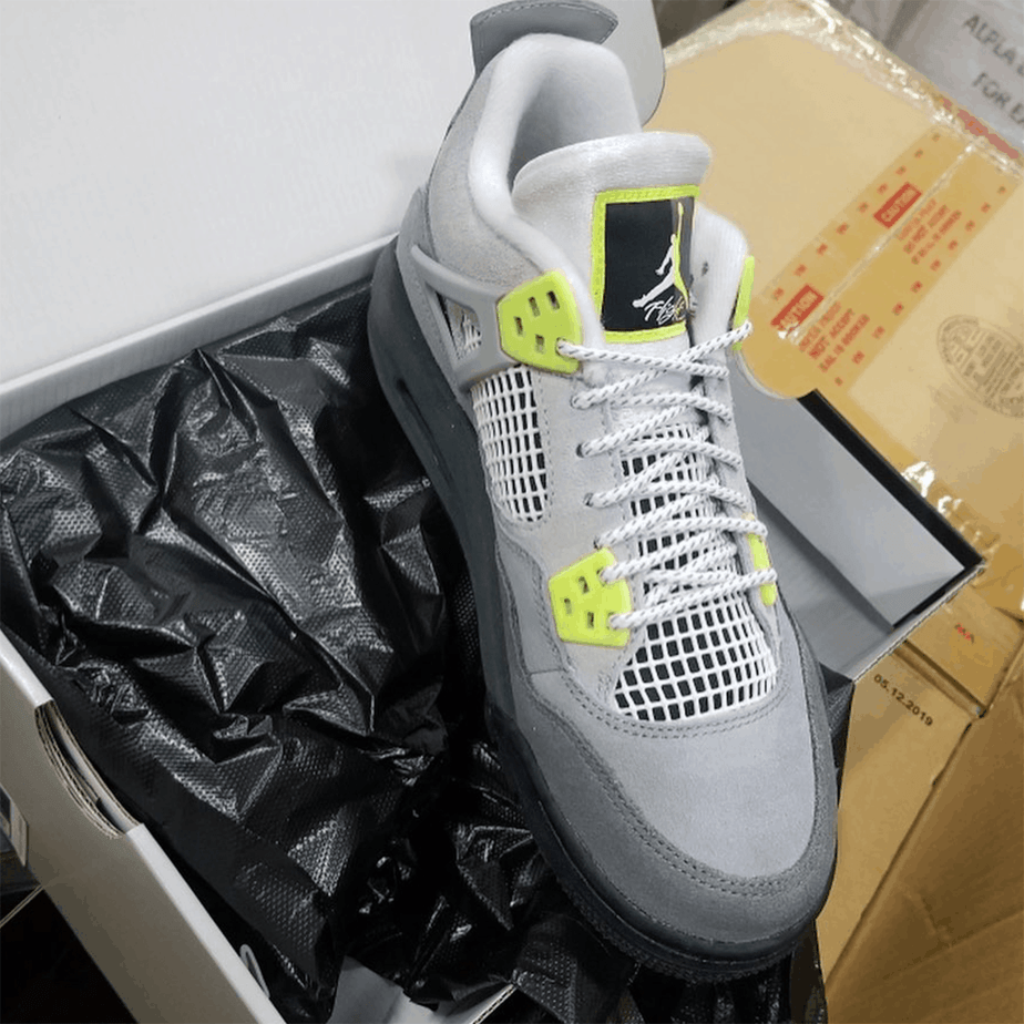 In Hand Look at the Air Max 95 Inspired Air Jordan 4 SE “Neon”