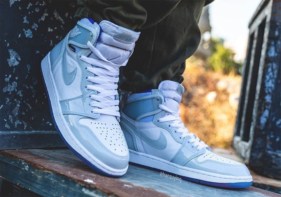 Air Jordan 1 High Zoom Racer Blue CK6637-104 Release Date On Feet