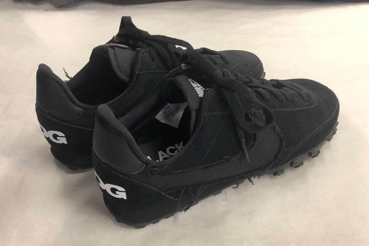 Comme Des Garcons Nike Waffle Racer Black Release Date Info
