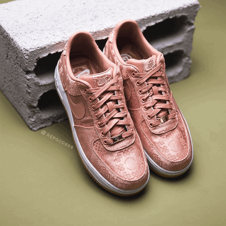 Official Images of the Clot x Nike Air Force 1 “Rose Gold”