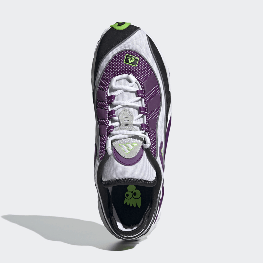 Purple and Solar Green paint the adidas EQT Solution