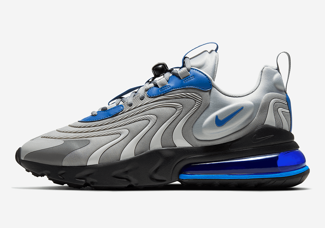 Nike Pairs the New Air Max 270 React ENG with a Silver and Blue Design