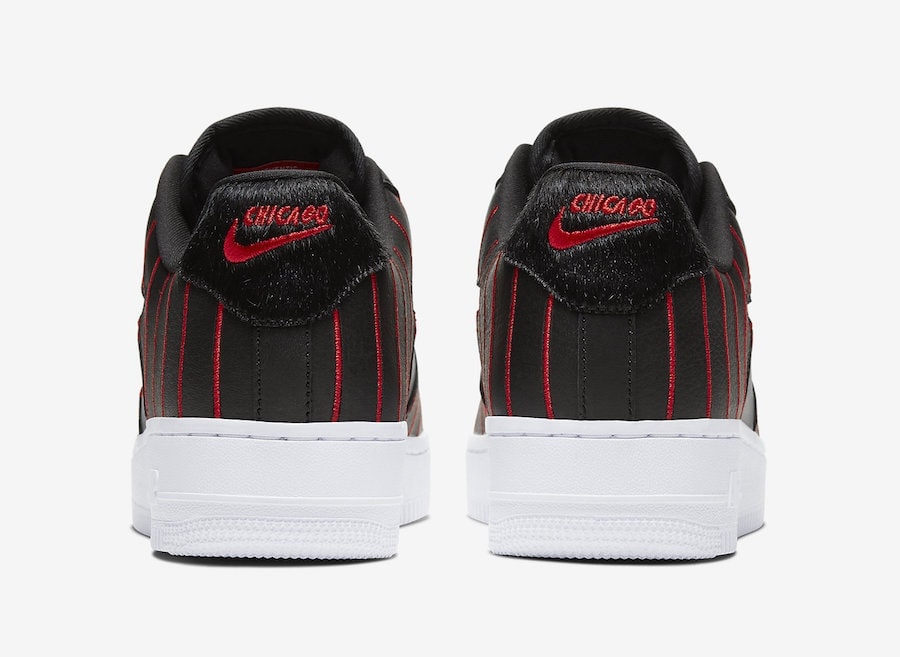 Nike Air Force 1 Jewel Chicago Black University Red CU6359-001