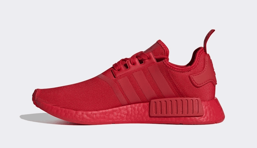 An All-Red adidas NMD R1 Perfect For February