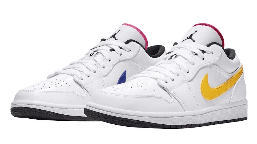 Multicolored Swooshes Shine on this Air Jordan 1 Low