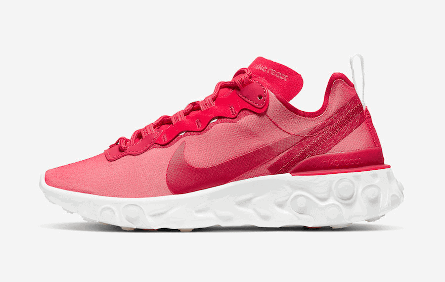 Nike React Element 55 Arrives with a Red Theme Perfect for February