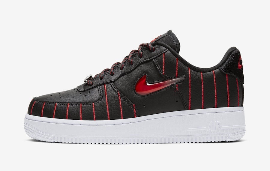 Nike Air Force 1 Jewel Chicago Black University Red CU6359-001