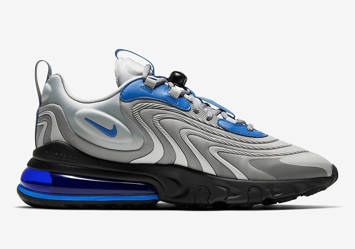Nike Pairs the New Air Max 270 React ENG with a Silver and Blue Design