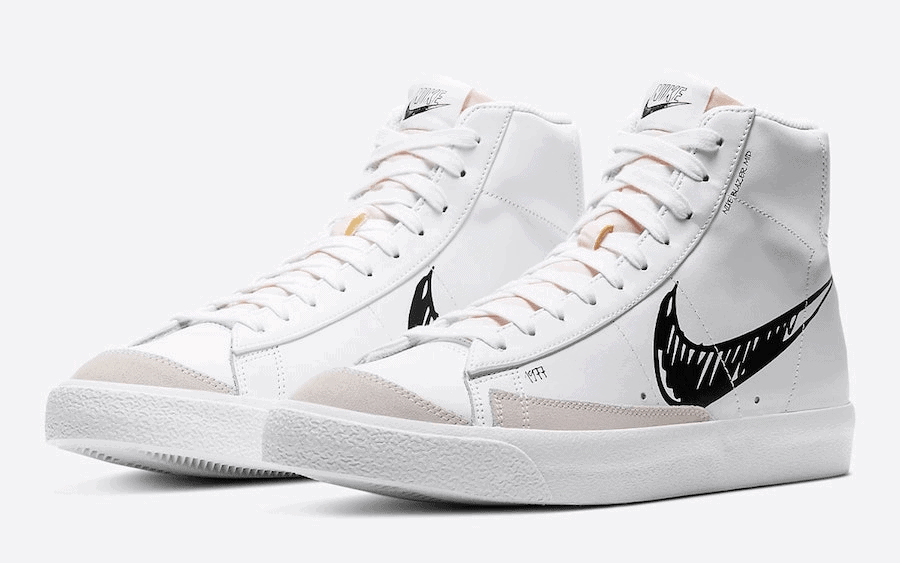 Nike adds Illustrated Motifs to the Blazer Mid “Sketch Pack”