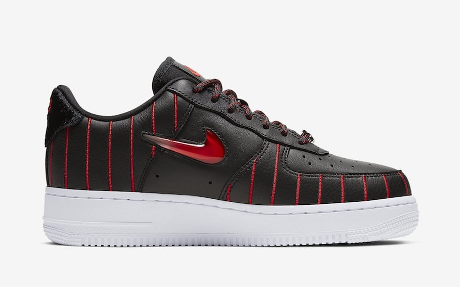 Nike Air Force 1 Jewel Chicago Black University Red CU6359-001