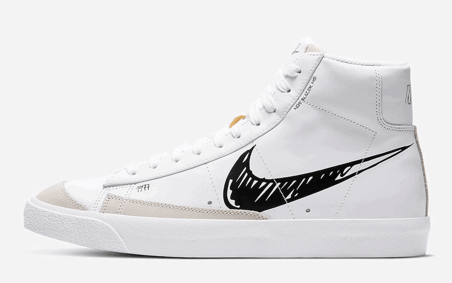 Nike adds Illustrated Motifs to the Blazer Mid “Sketch Pack”