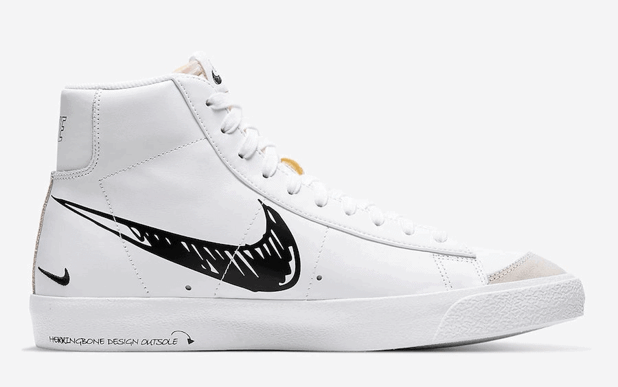 Nike adds Illustrated Motifs to the Blazer Mid “Sketch Pack”