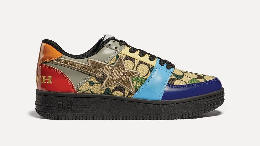 BAPE and Coach Team Up for Four Different BAPESTA Sneakers