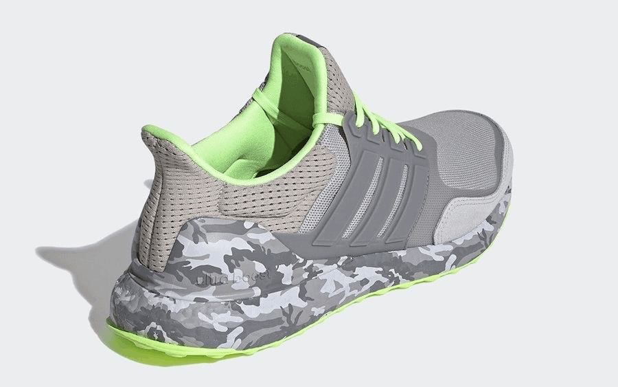 Grey Camo and Volt Shine on this adidas Ultra Boost