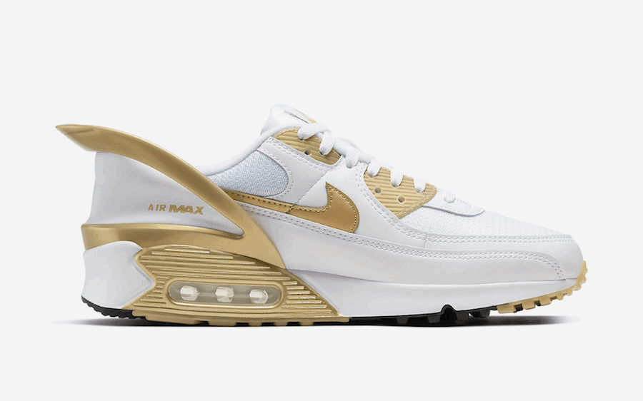 Nike Introduces the Air Max 90 Flyease with a Metallic Gold Colorway