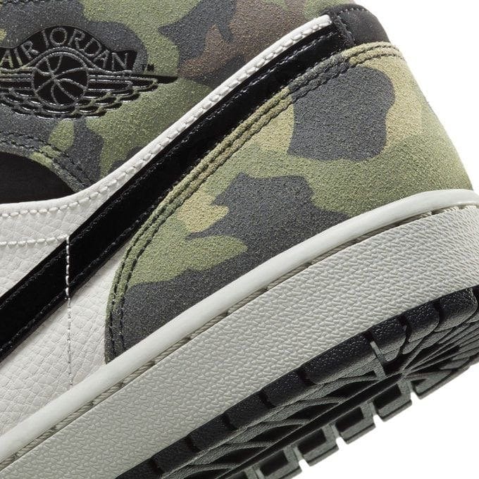 New Air Jordan 1 Mid Appearing in “Camo/Black”