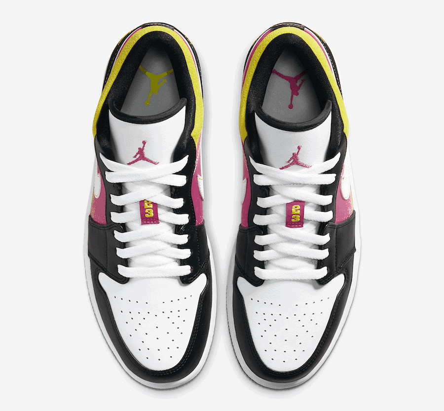 Spray Paint Splatter Splashes on this Air Jordan 1 Low