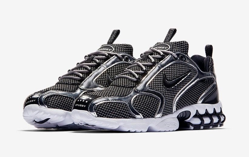 Stussy X Nike Air Zoom Spiridon Cage Black
