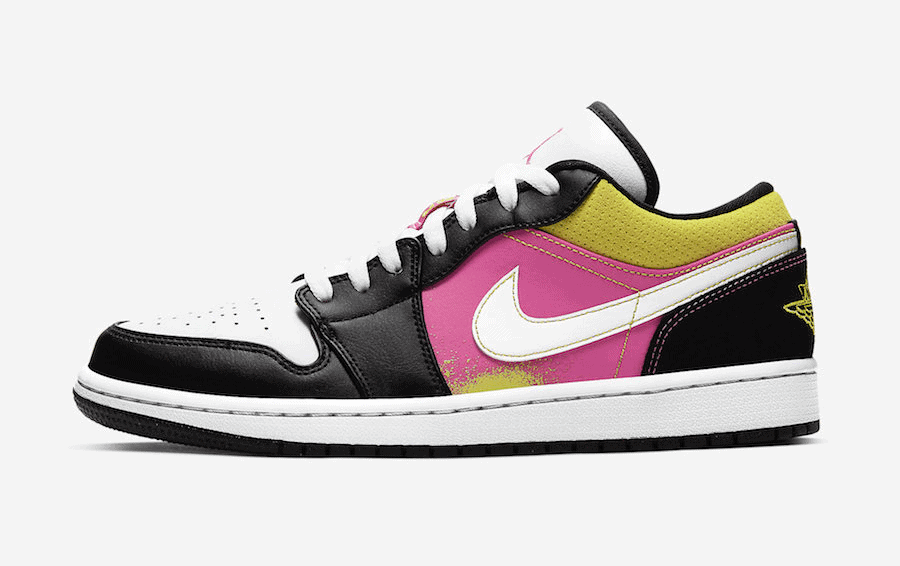 Spray Paint Splatter Splashes on this Air Jordan 1 Low