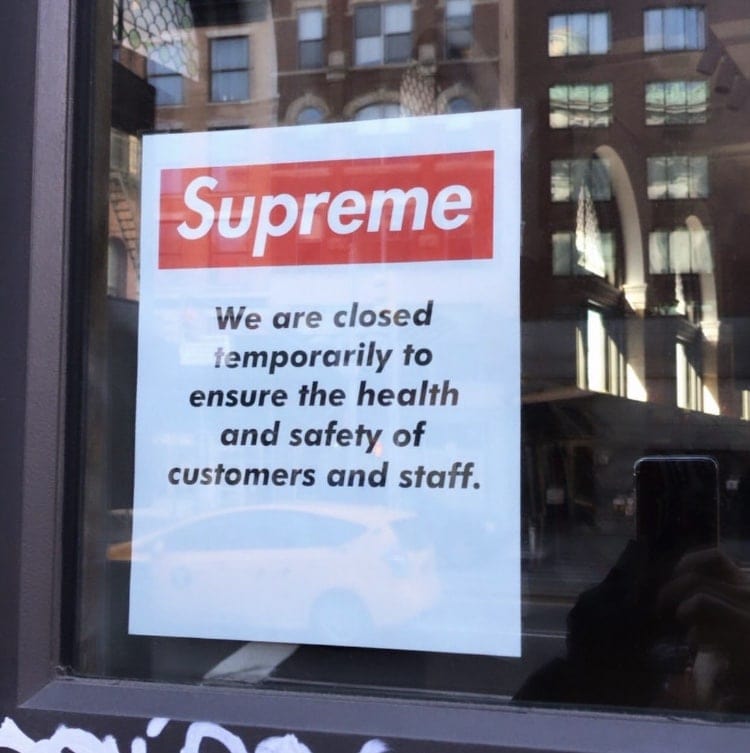 What the Coronavirus means for the Sneaker and Streetwear Industry