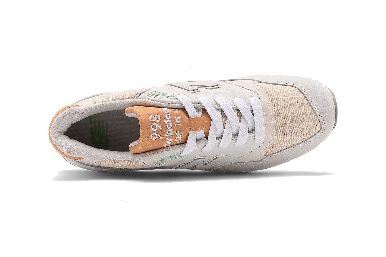 New Balance 998 Ml998v1 Made In Usa White Tan Mint Green Release