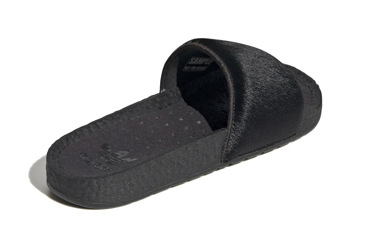 adidas Adilette Boost Pony Hair Snakeskin Release Information